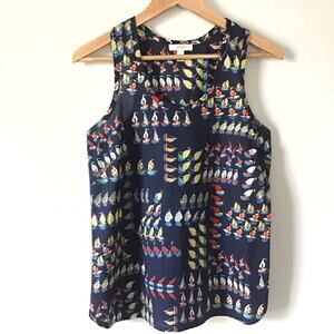 NEW J.CREW Ratti Regatta Sailboat Tank Top - Size 6